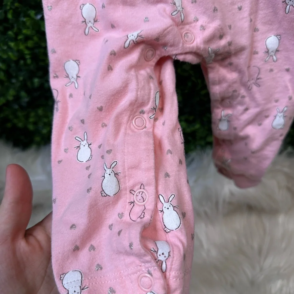 Carter's Pink‎ Bunny Print Baby Outfit
